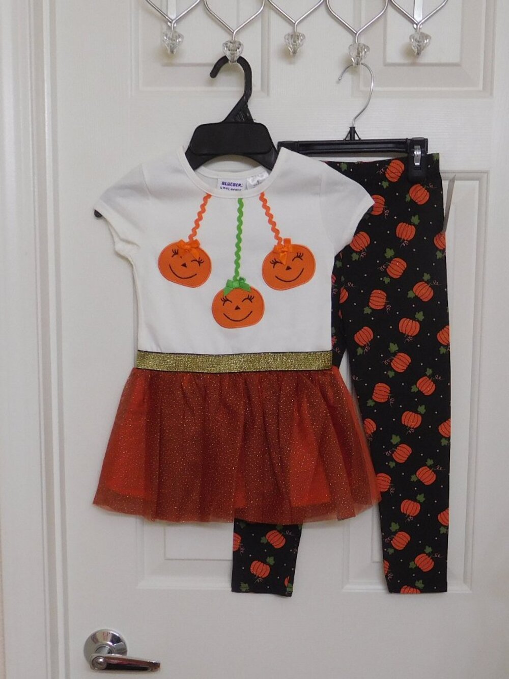 NWT 2pc Blueberi Boulevard Tutu Top & Sparkly Pumpkin Pants sz 5